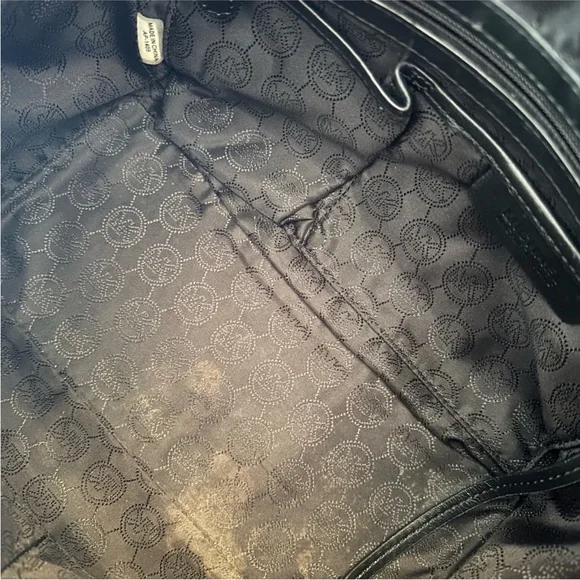 Michael Kors Hamilton Traveler Large Black Saffiano Leather Satchel 30F4GHXS3L - Picture 7 of 10